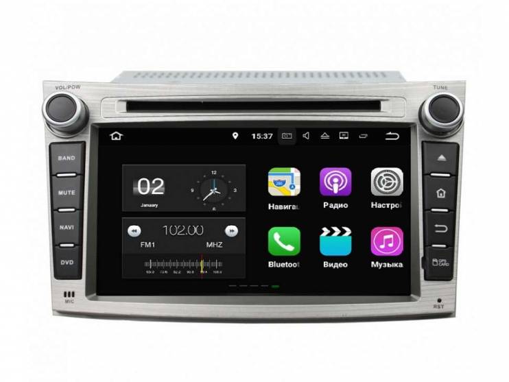 Штатная магнитола FarCar s130+ Subaru Legacy (2009-2012) Silver W061