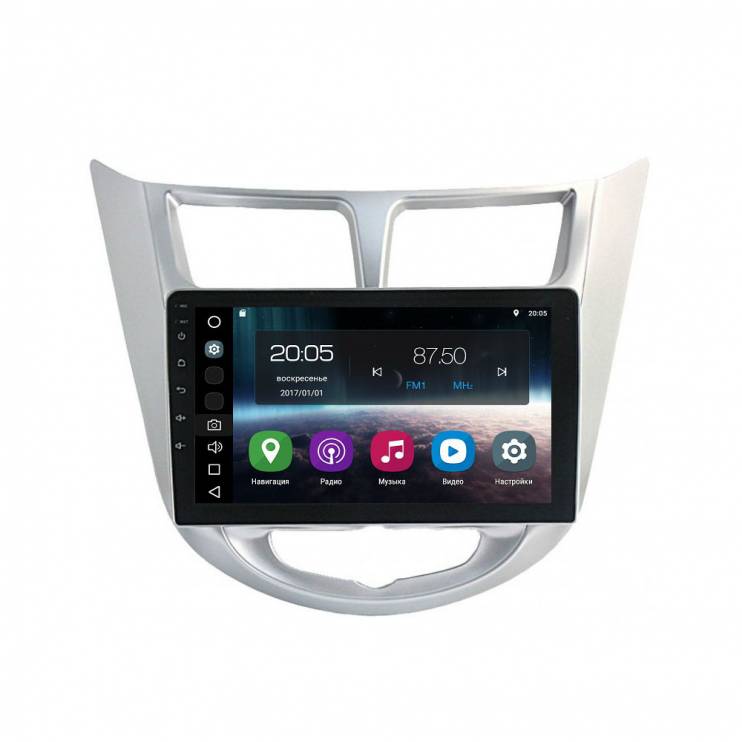 Штатная магнитола FarCar s200 для Hyundai Solaris на Android  (V067R)