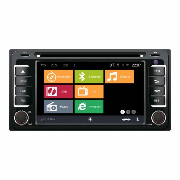 Штатная магнитола MyDean BS071 для Toyota Hilux (2011-2014)
